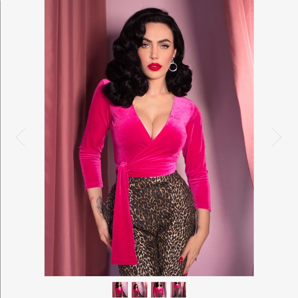 Vixen by Micheline Pitt. Hot pink. 2X NWT